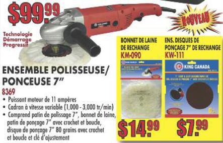 ensemble polisseuse  ponceuse 7po
